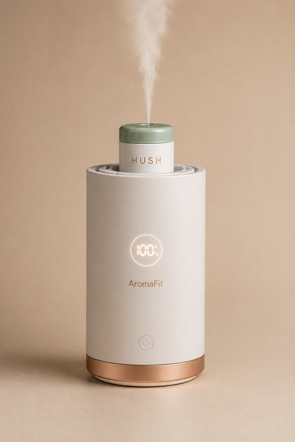 HUSH diffuser releasing aromatic vapor